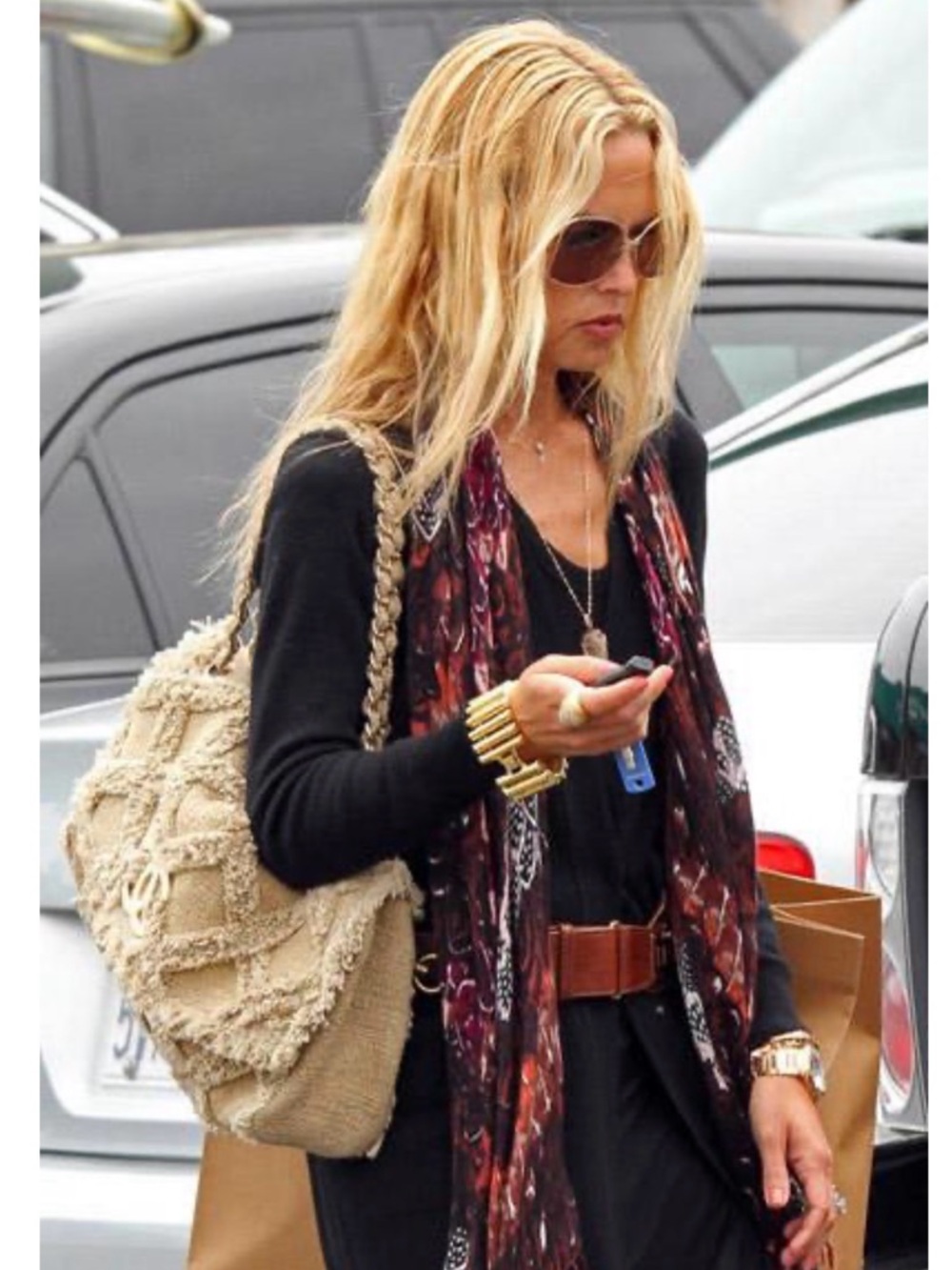 CHANEL Red  Tweed Flap Shoulder Bag - As seen on Rachel Zoe!